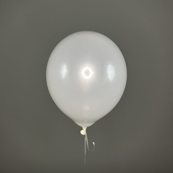Pearl white Balloon – as part of a flower bouquet – floral decor accent by Flower Power