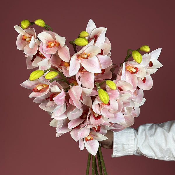Artificial Real Touch Light Pink Phalaenopsis
