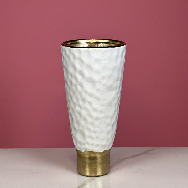 White Accent Vase