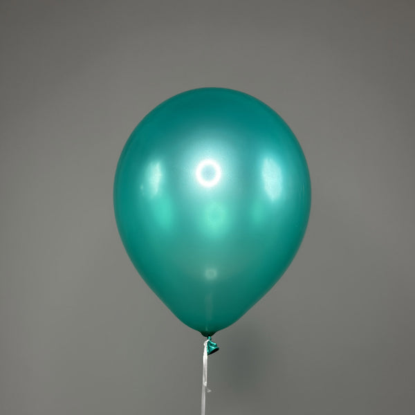 Pearl Peacock Green Balloon – as part of a flower bouquet – floral decor accent by Flower Power