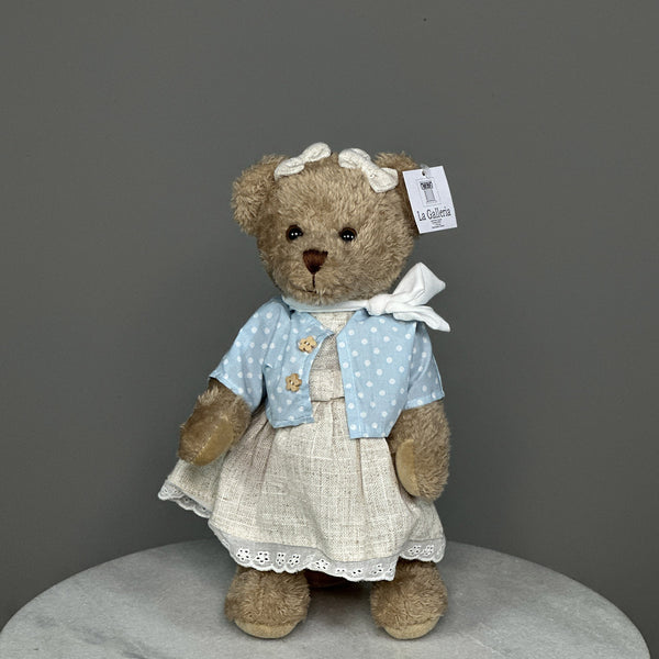 Sky-Dot Cardigan Bear