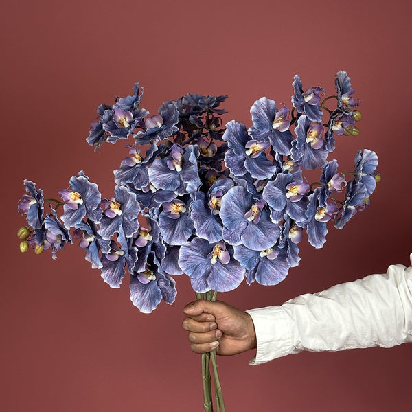 Artificial Real Touch Blue Orchid
