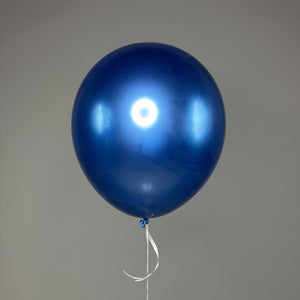 Chrome Blue Balloon