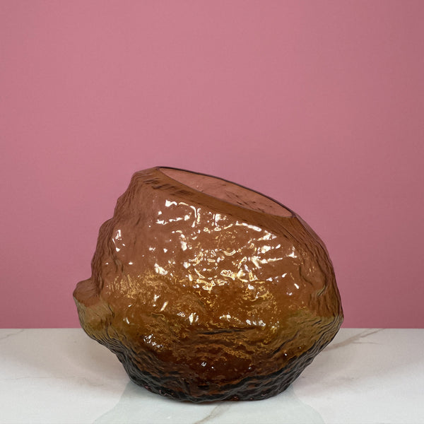 Nocturne Bloom Vase Amber