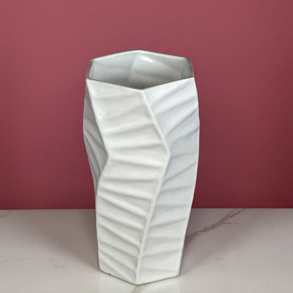 White Floral Vase