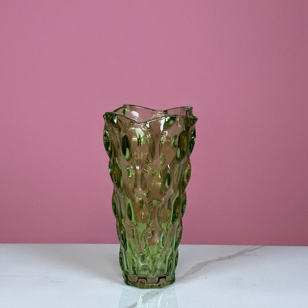 Crystal Glass Vases Green