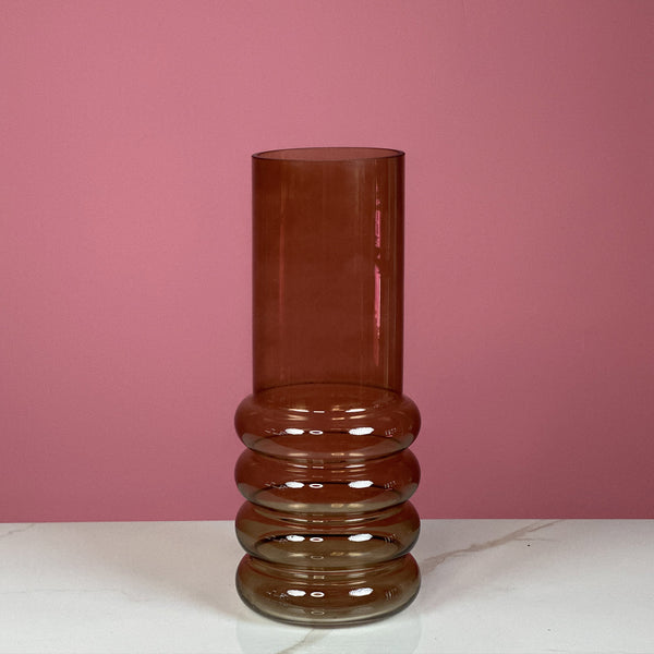 Hiata Flower Vase Light Brown