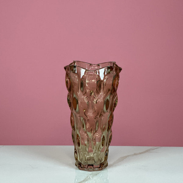 Crystal Glass Vases Golden