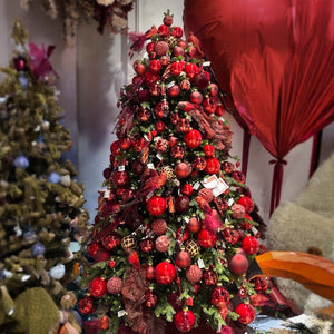 Christmas Tree in red & burgundy tones Crimson Celebration 1.8 m