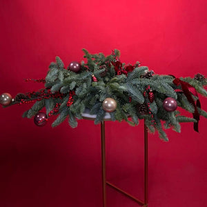 Christmas & New Year Festive Decoration Red Forest