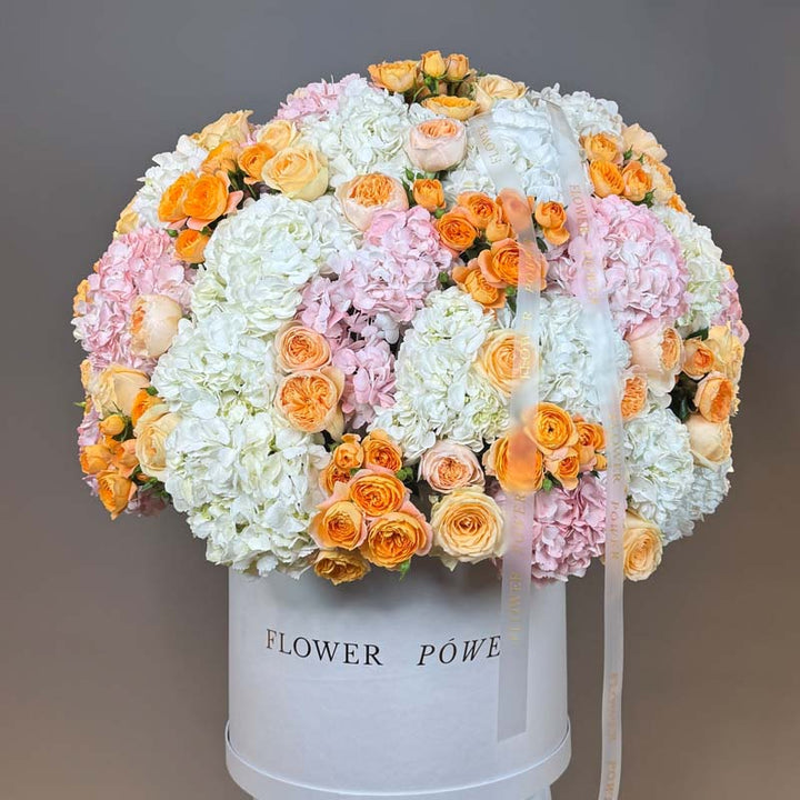 La Vie en Rose - romantic bouquet of long-stemmed roses - elegant floral expression by Flower Power