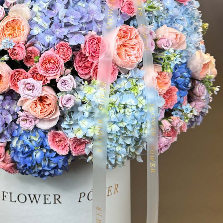 Royal Bloom – long-stemmed rose bouquet in rich tones – elegant blooms by Flower Power