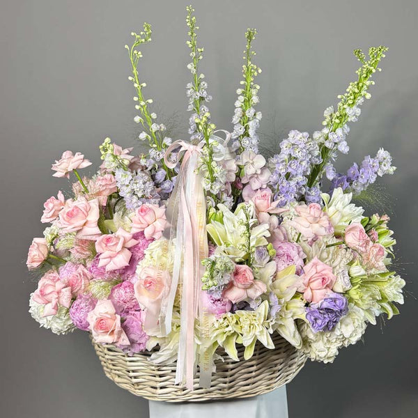 Imperial Garden - romantic bouquet of long-stemmed roses - elegant floral expression by Flower Power