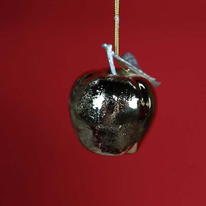 Golden Apple Glass Ornament